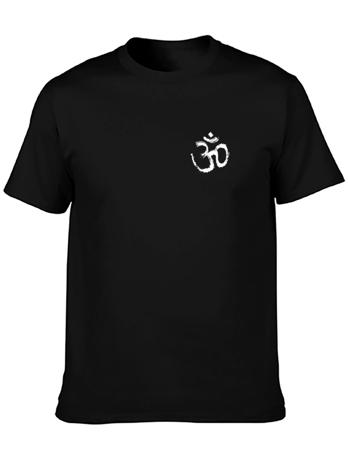 Mens Black T-Shirt with Om Symbol