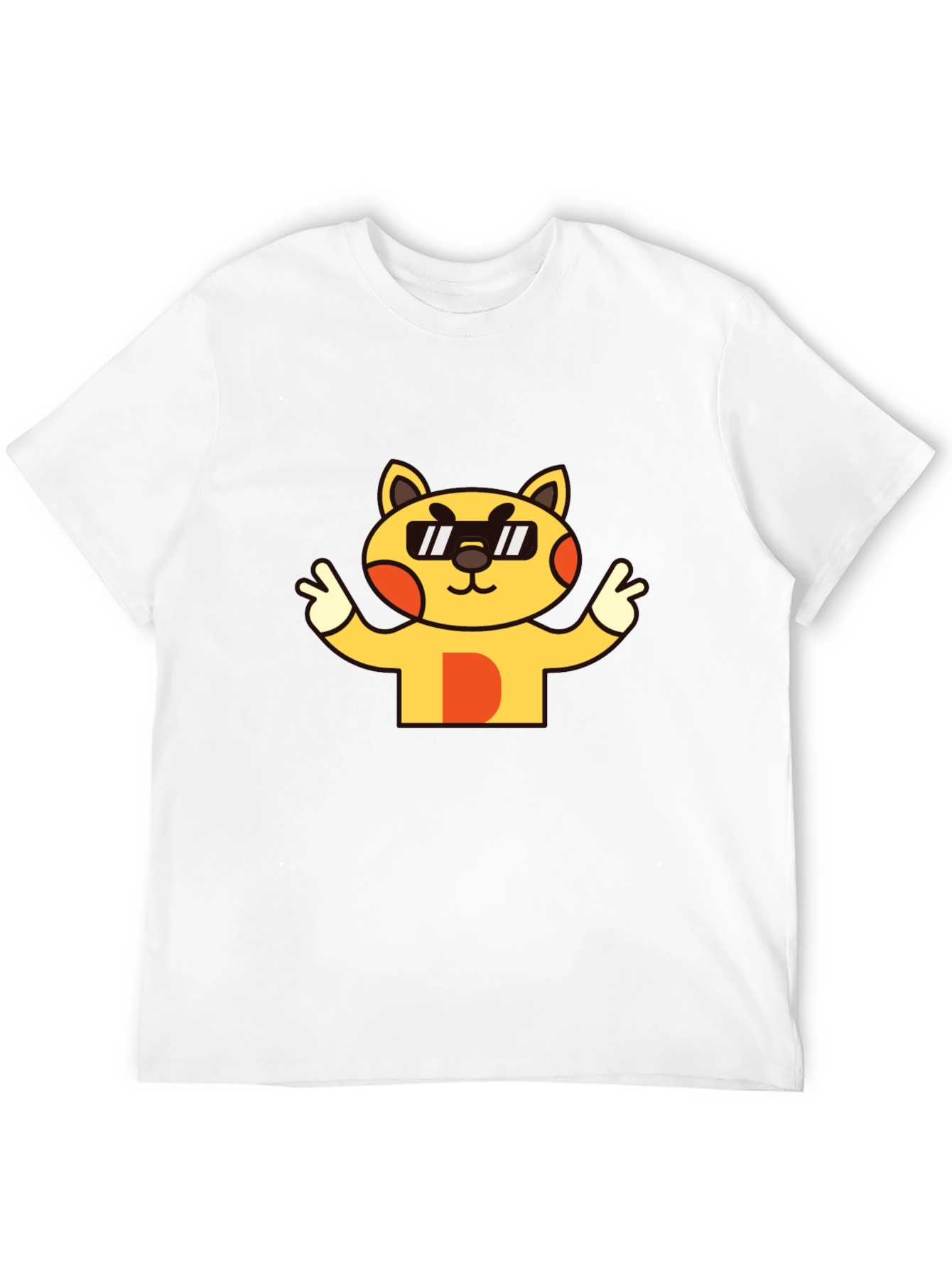 Cool Cat Graphic Tee - Unisex Black T-Shirt