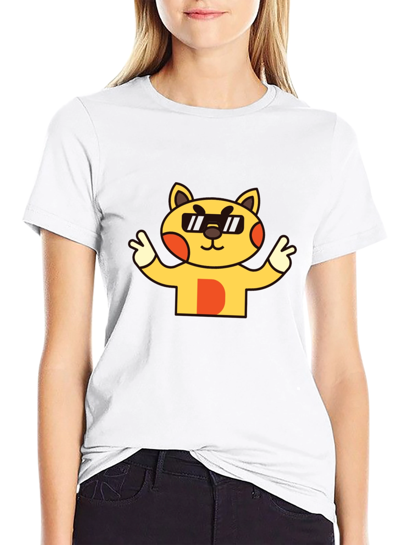 Cool Cat Graphic Tee - Unisex Black T-Shirt
