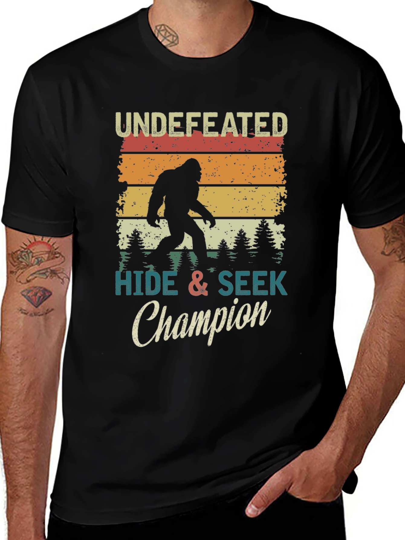 Undefeated Hide & Seek Champion Bigfoot Graphic Tee
