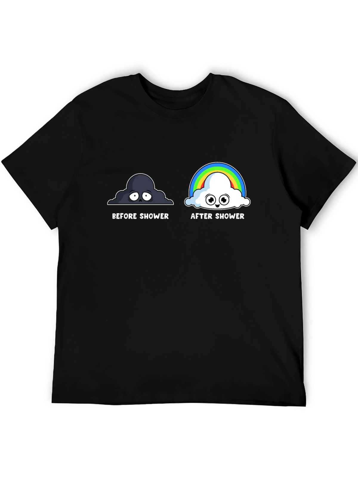 Before and After Shower Humor T-Shirt