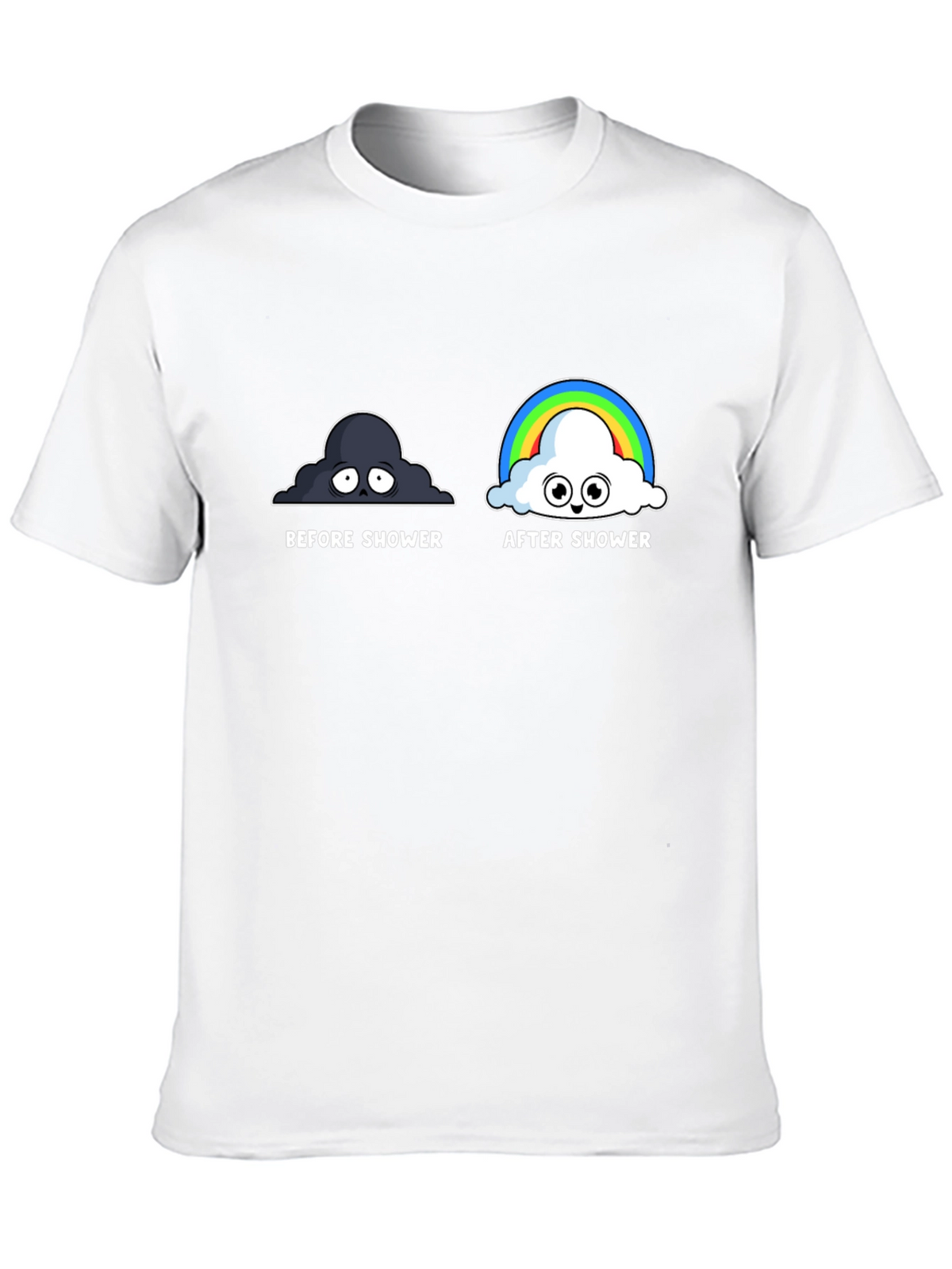 Before and After Shower Humor T-Shirt