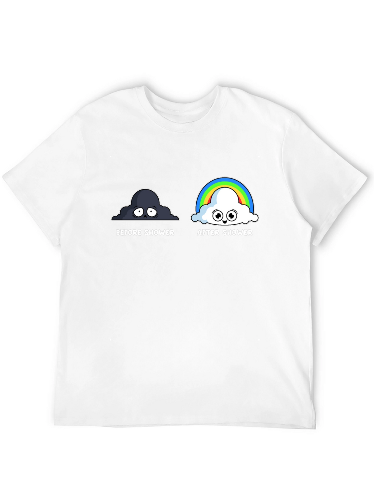 Before and After Shower Humor T-Shirt