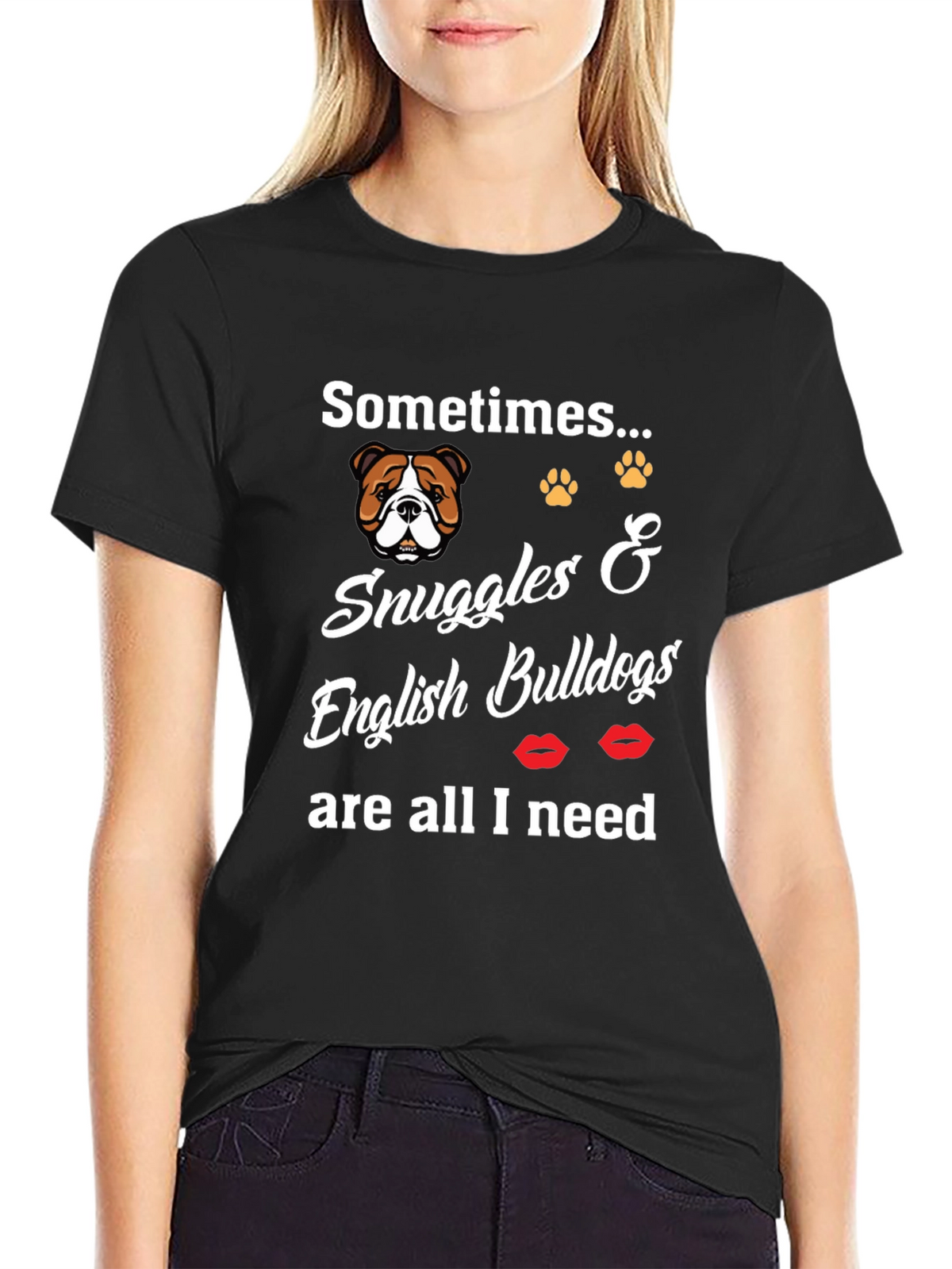 Bulldog Snuggles T-Shirt