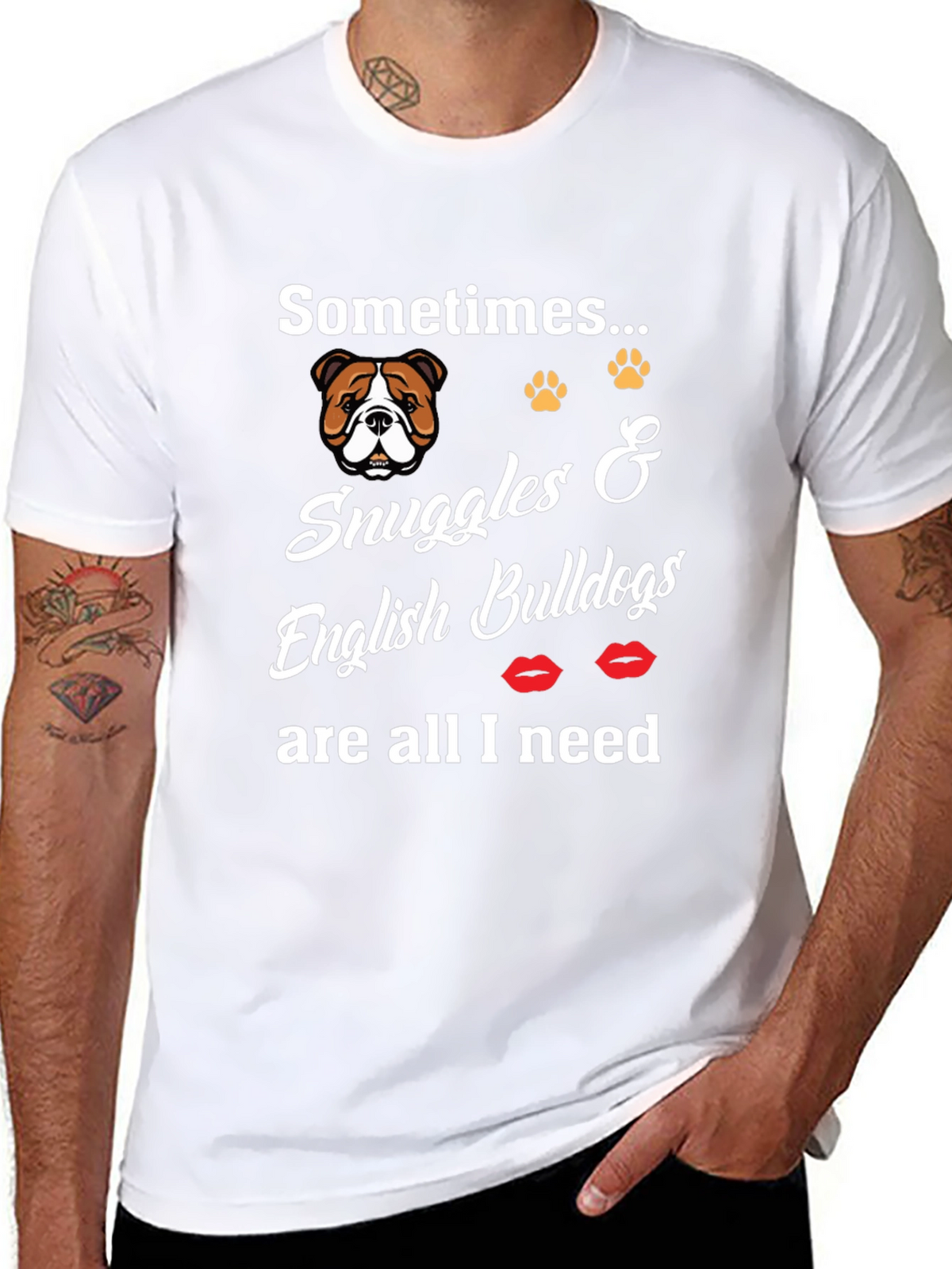 Bulldog Snuggles T-Shirt