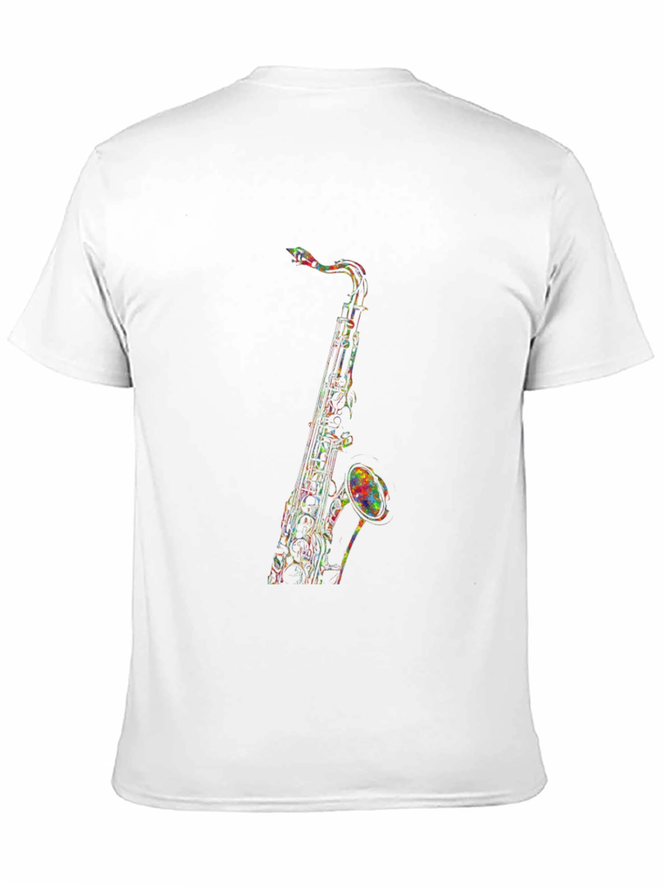 Saxophone Graphic Tee - Mens Black T-Shirt