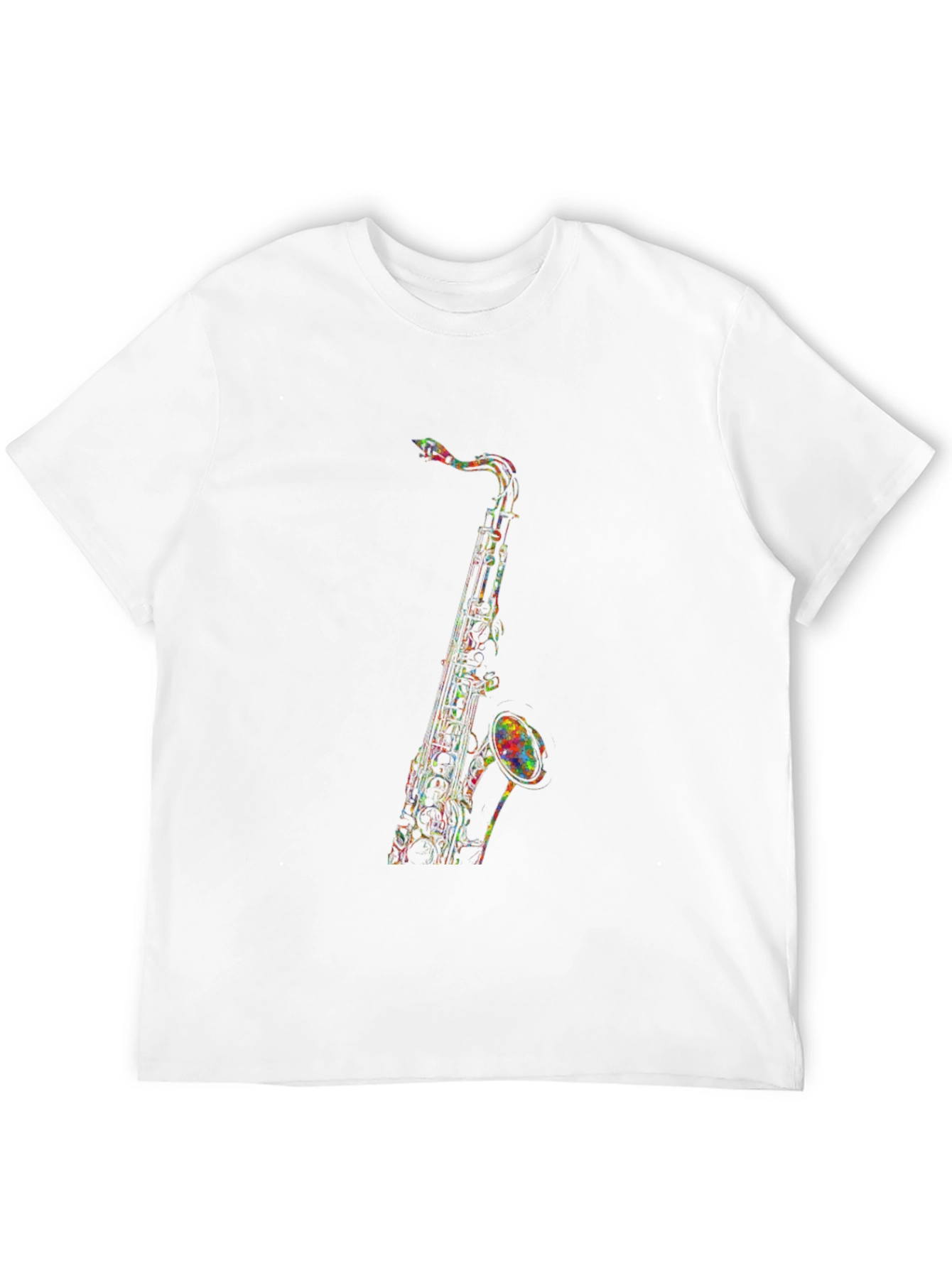 Saxophone Graphic Tee - Mens Black T-Shirt