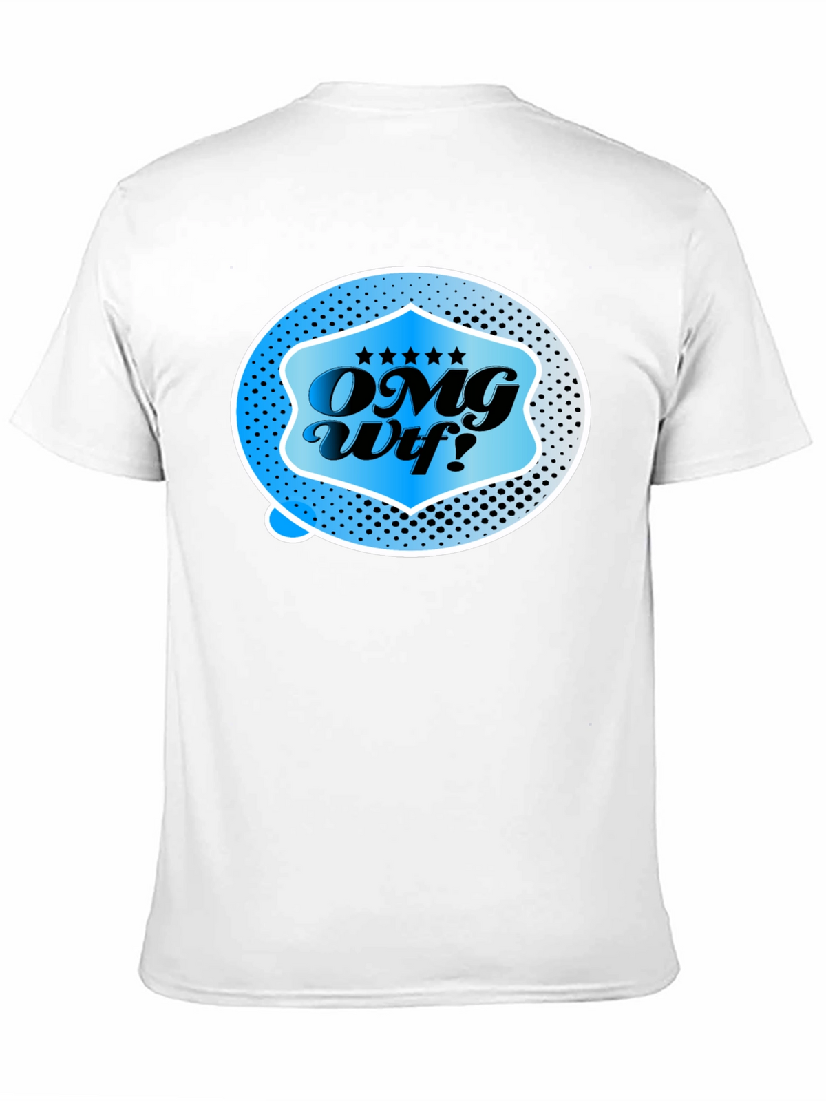 OMG Wtf! Graphic T-Shirt - Black Casual Tee