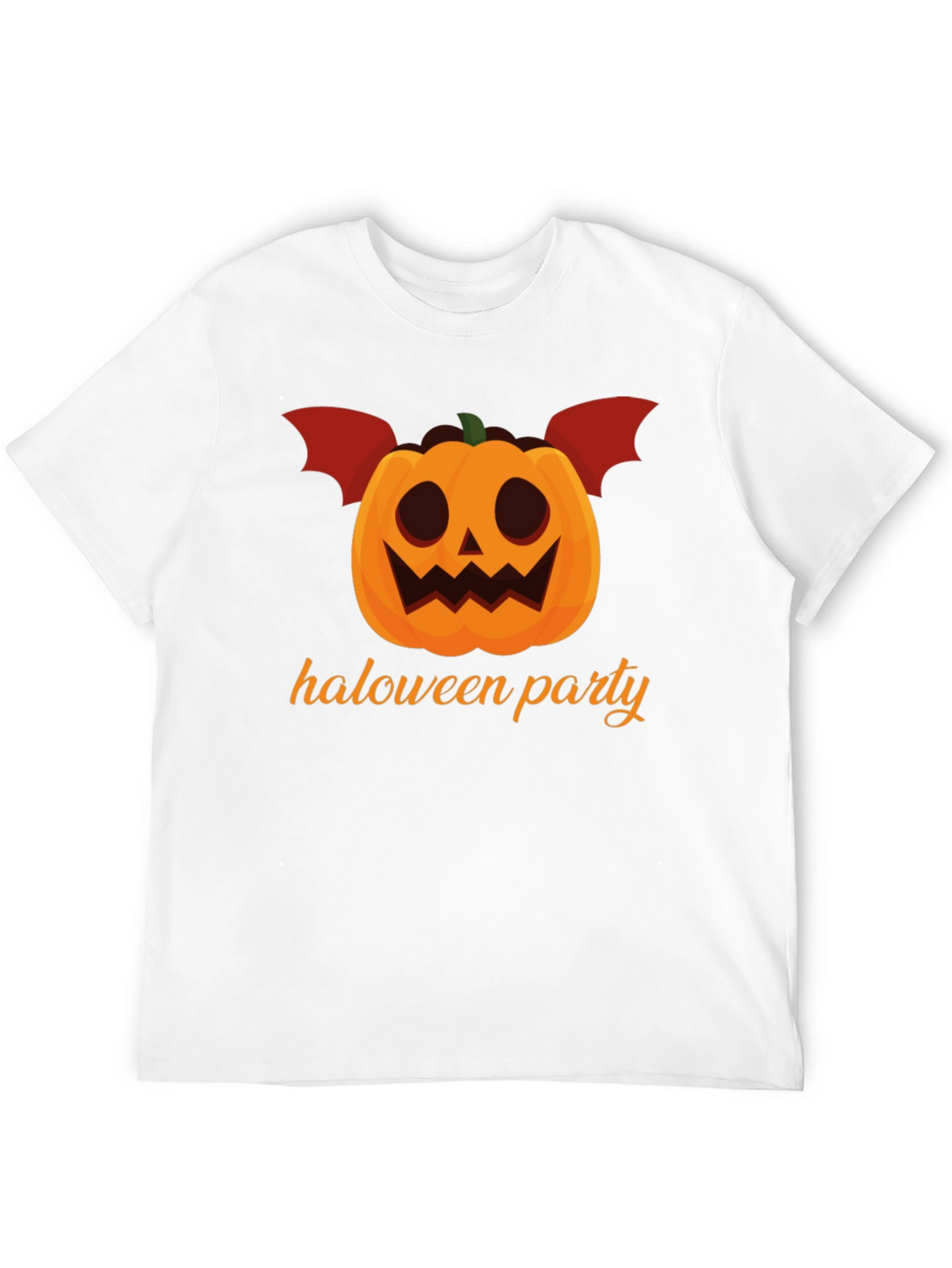 Halloween Party Pumpkin Bat Graphic Tee