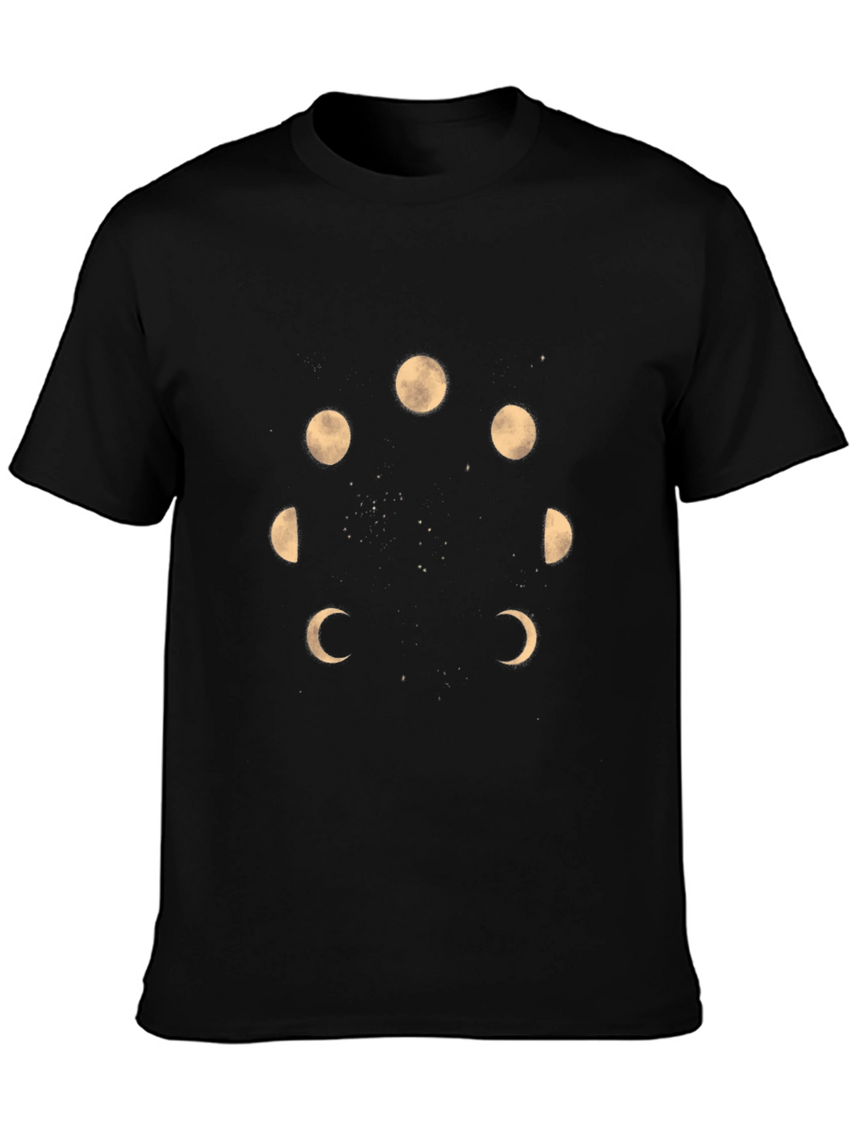 Lunar Phase T-Shirt - Black Graphic Tee