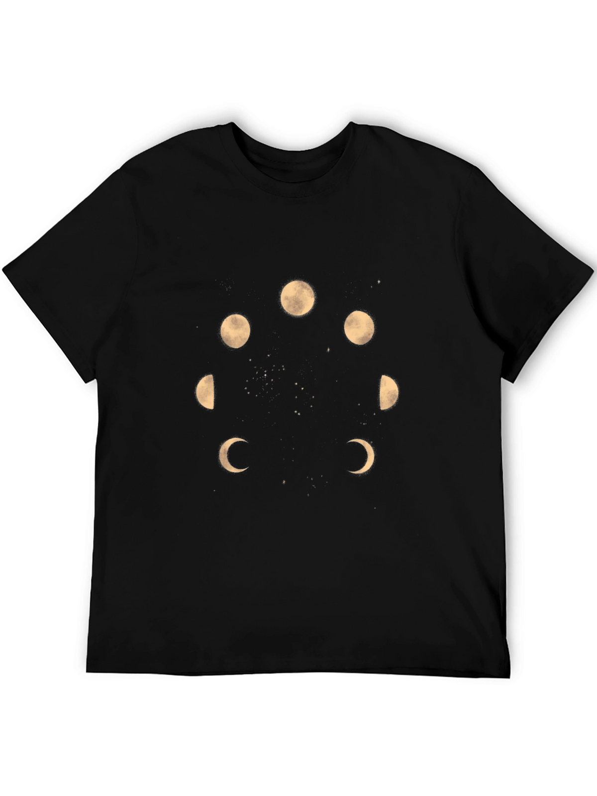 Lunar Phase T-Shirt - Black Graphic Tee