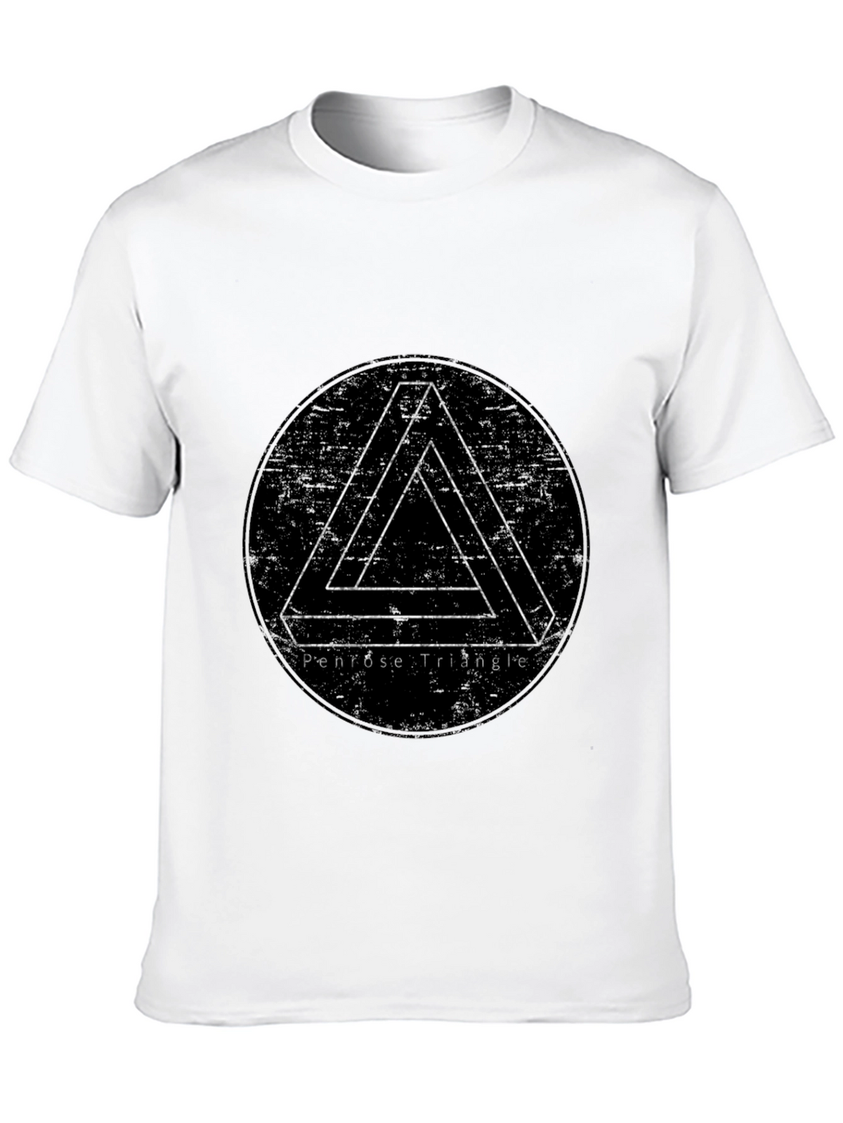 Penrose Triangle Illusion T-Shirt - Black