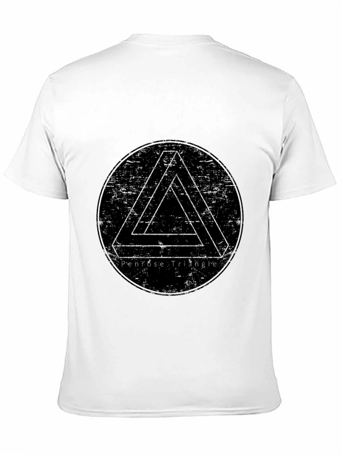 Penrose Triangle Illusion T-Shirt - Black