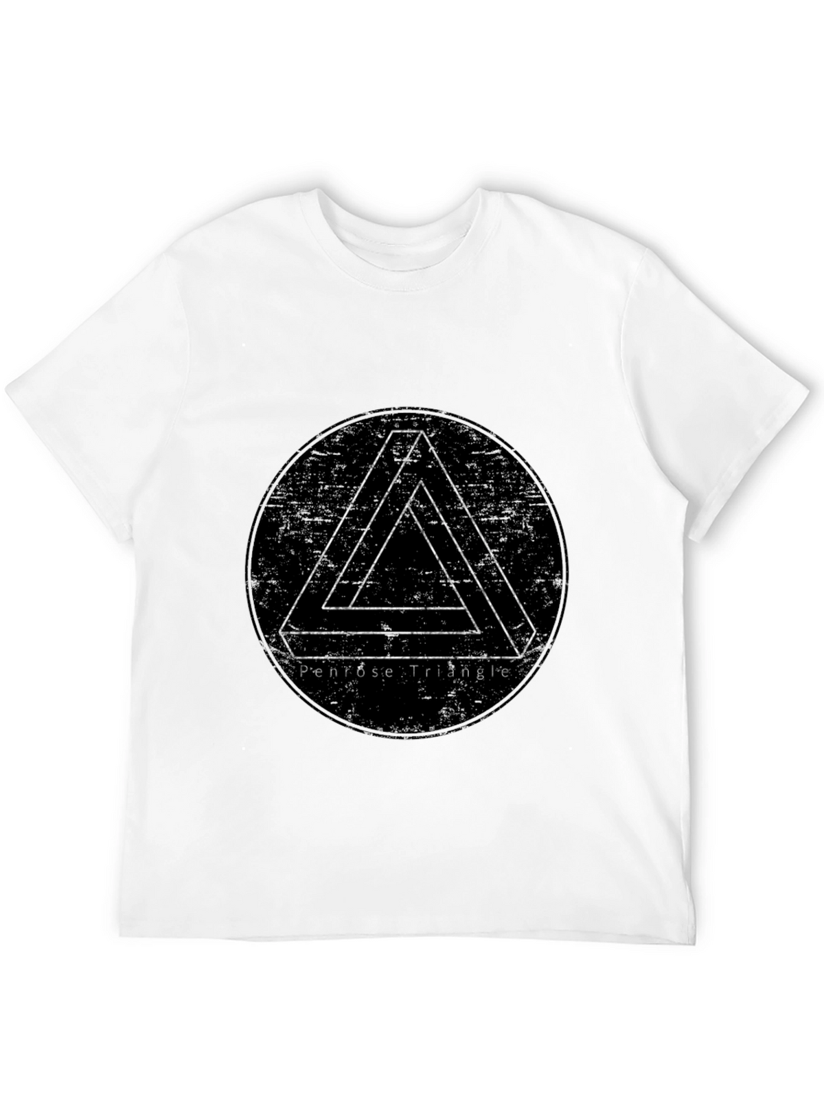 Penrose Triangle Illusion T-Shirt - Black