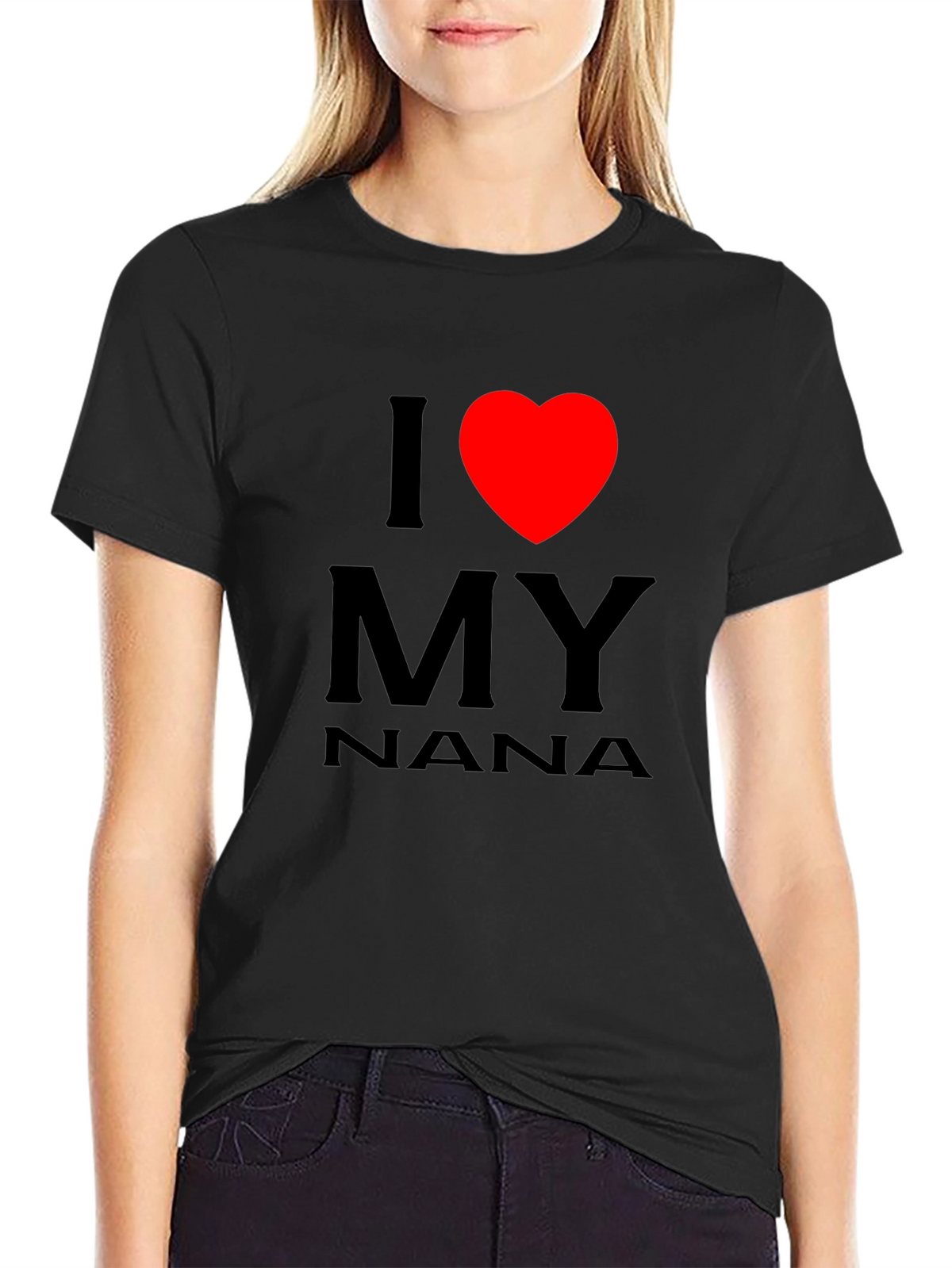 I Heart My Nana T-Shirt Black