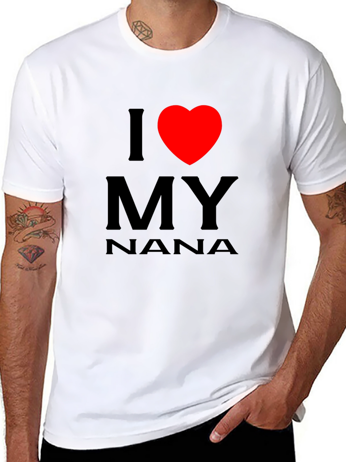 I Heart My Nana T-Shirt Black