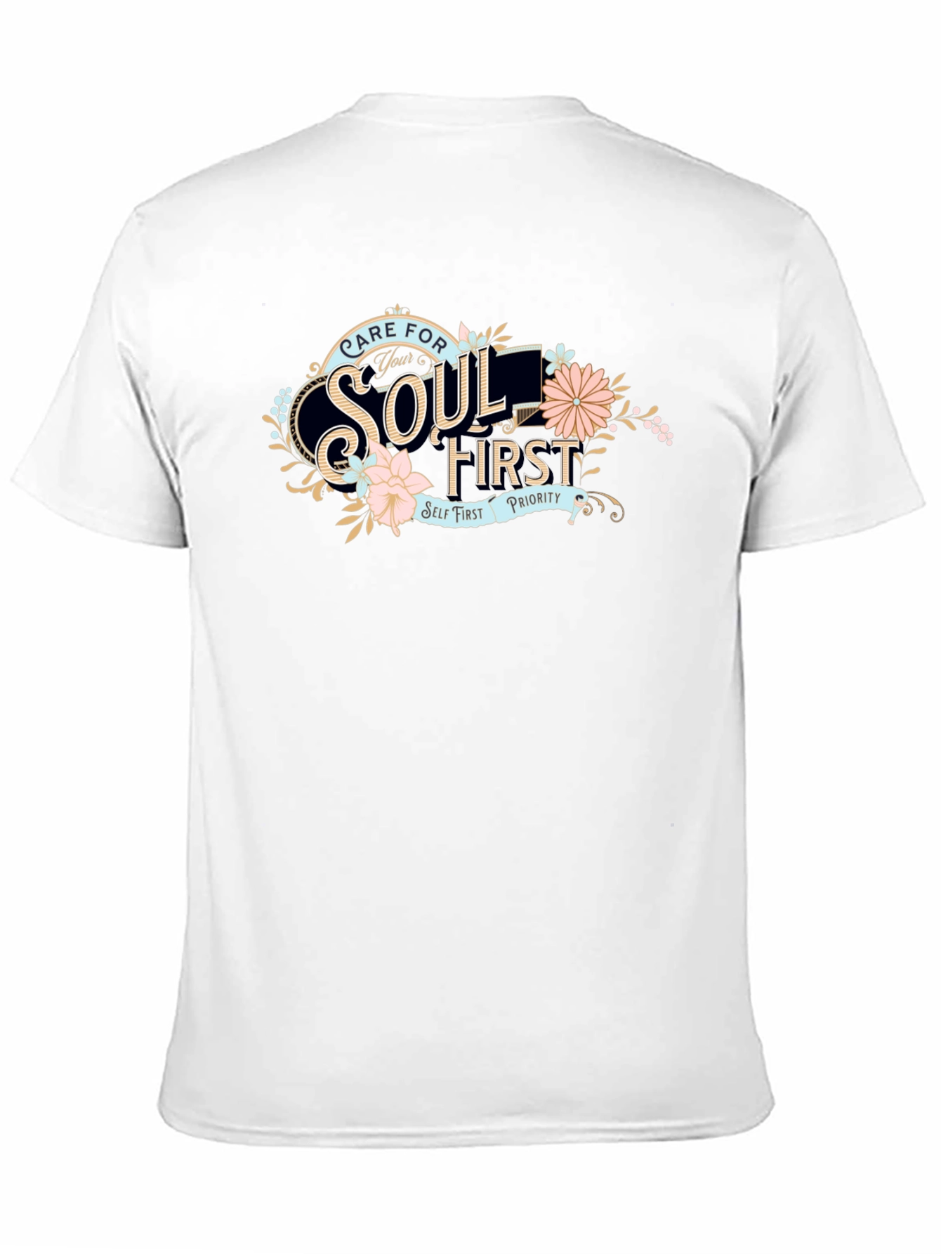 Care For Your Soul First Black T-Shirt