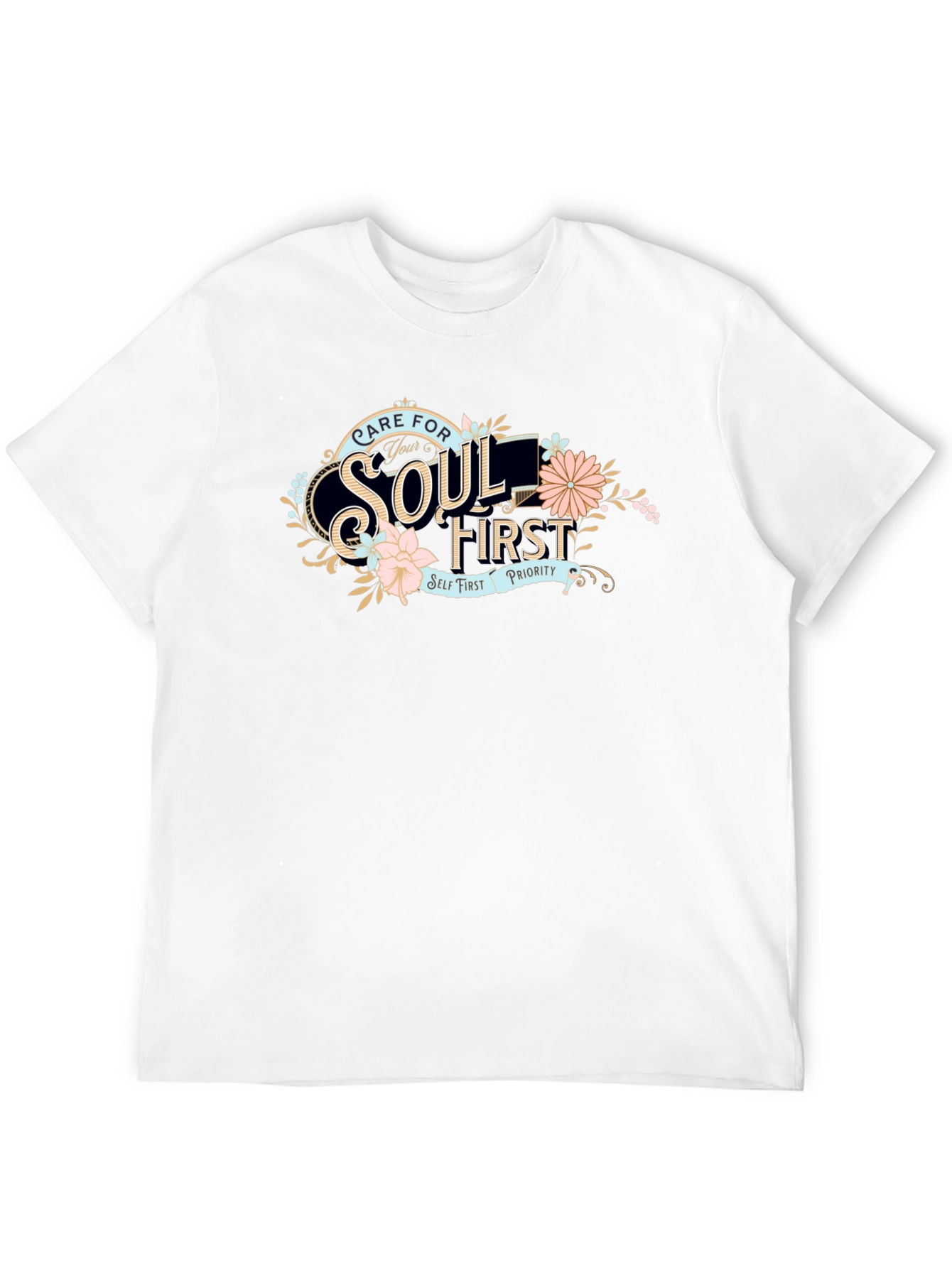 Care For Your Soul First Black T-Shirt