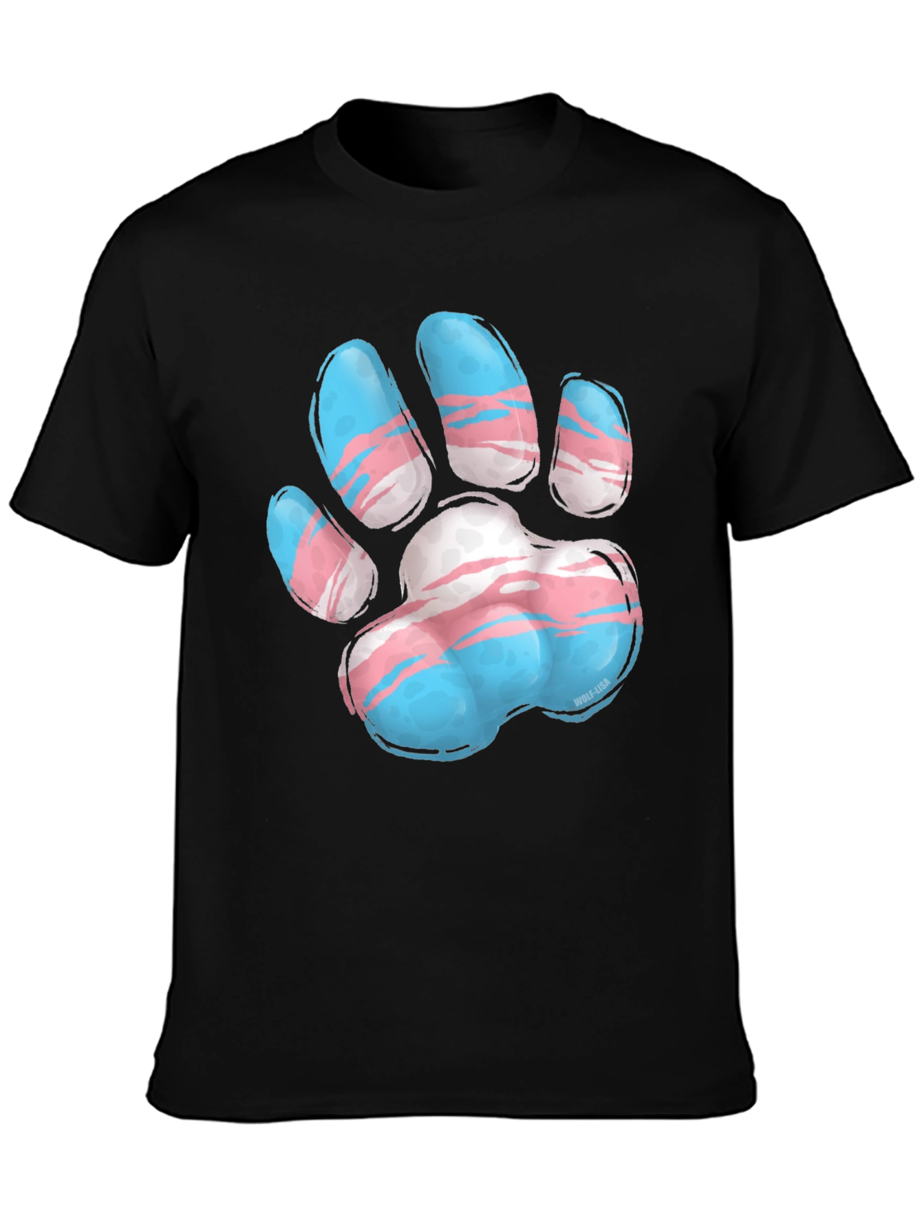 Transgender Pride Paw Print T-Shirt - Unisex