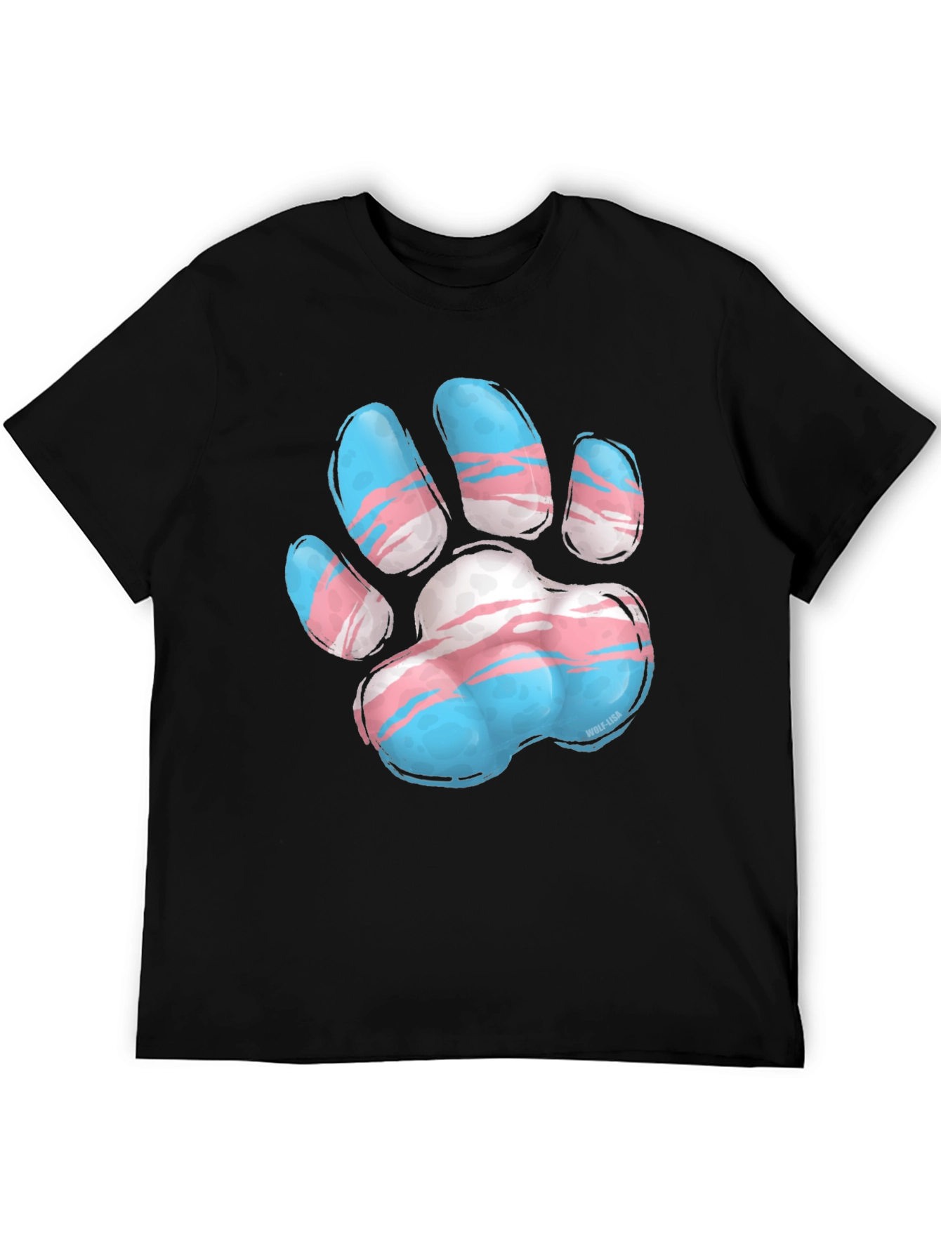 Transgender Pride Paw Print T-Shirt - Unisex