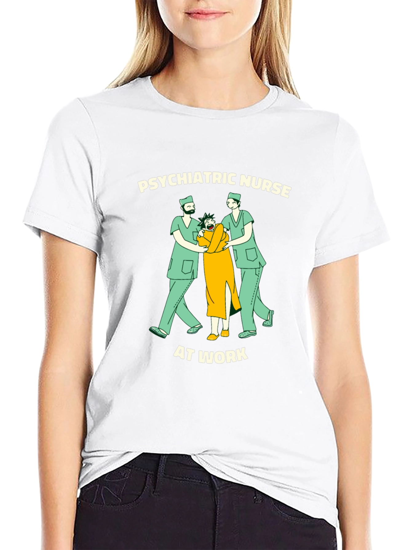 Psychiatric Nurse At Work Graphic T-Shirt