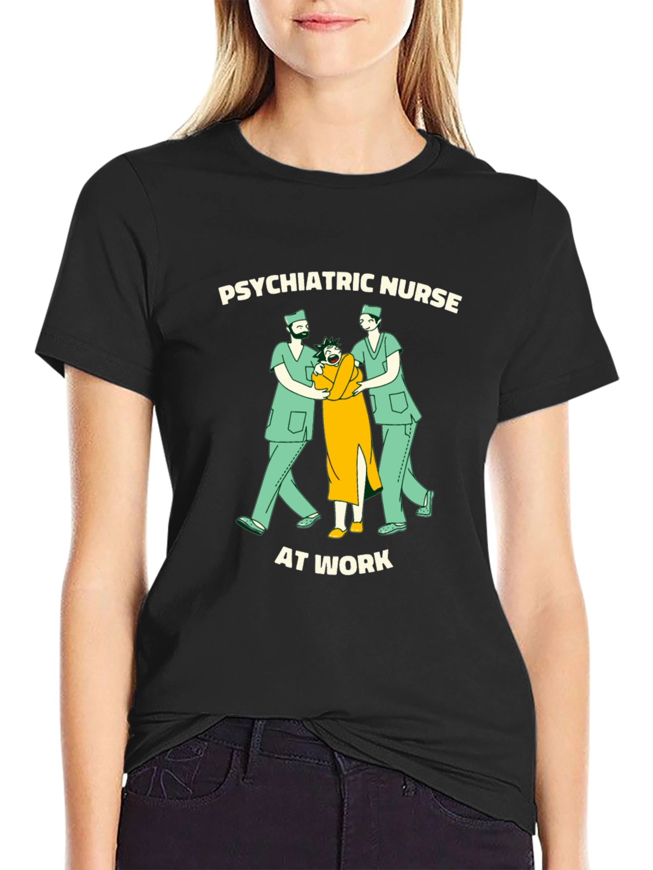 Psychiatric Nurse At Work Graphic T-Shirt
