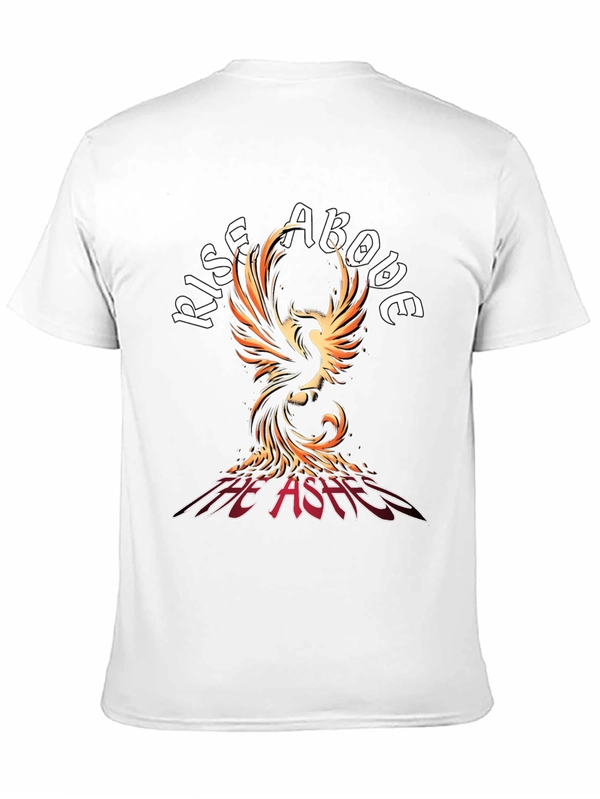 Rise Above Phoenix Graphic T-Shirt - Black