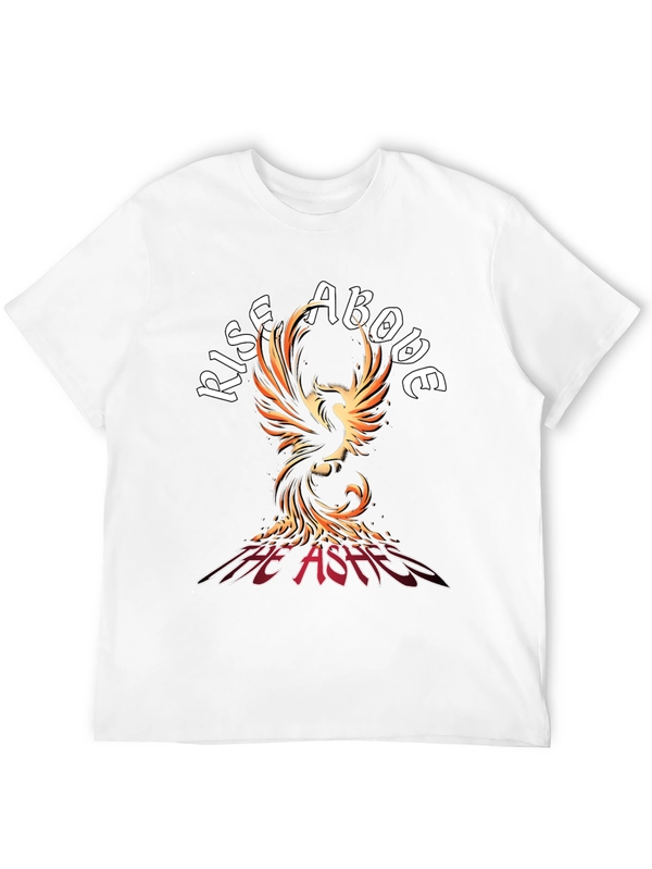 Rise Above Phoenix Graphic T-Shirt - Black