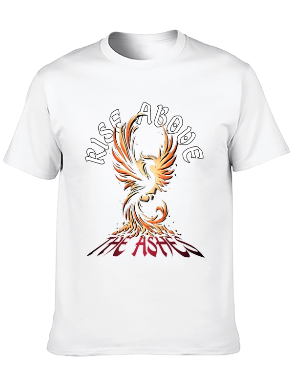 Rise Above Phoenix Graphic T-Shirt - Black