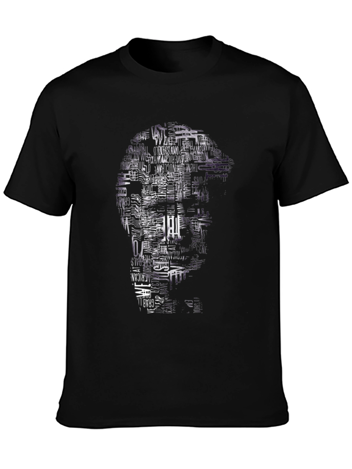 Word Art Portrait Graphic Tee