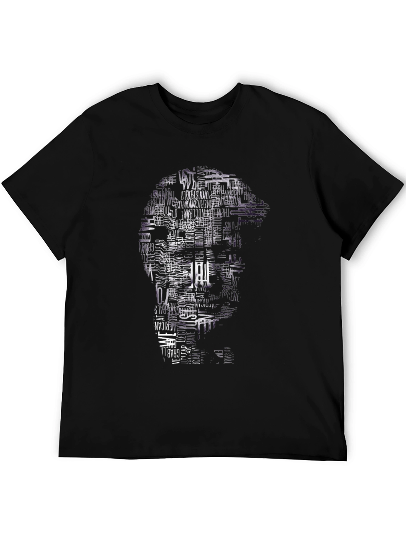 Word Art Portrait Graphic Tee