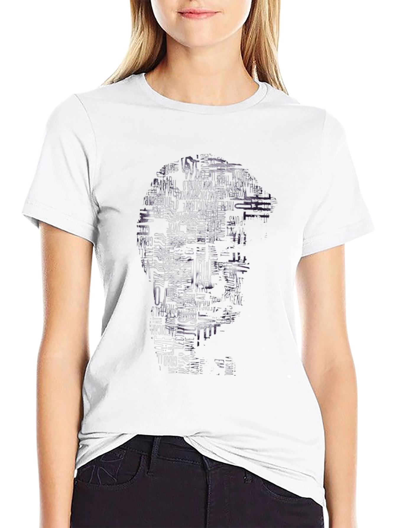 Word Art Portrait Graphic Tee