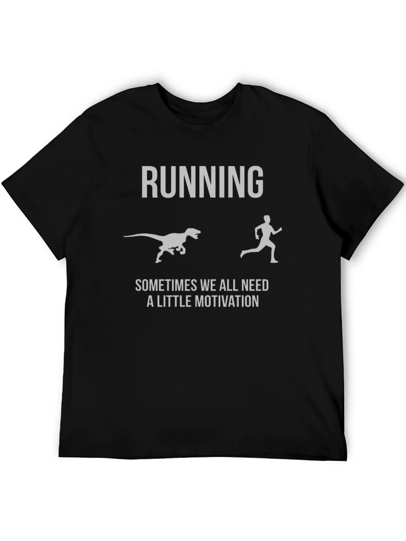 Running Motivation T-Shirt - Dinosaur Chase Graphic Tee