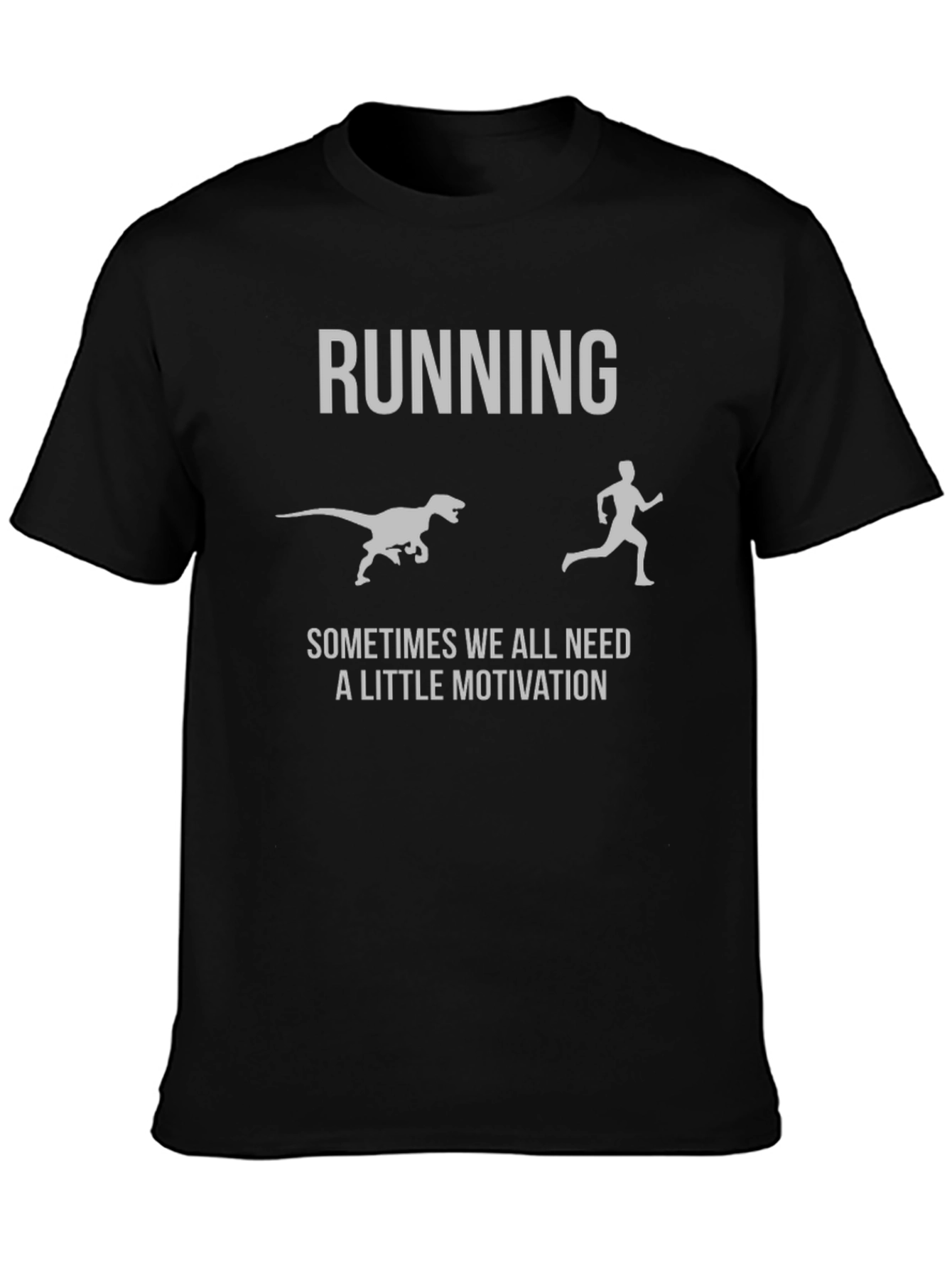 Running Motivation T-Shirt - Dinosaur Chase Graphic Tee