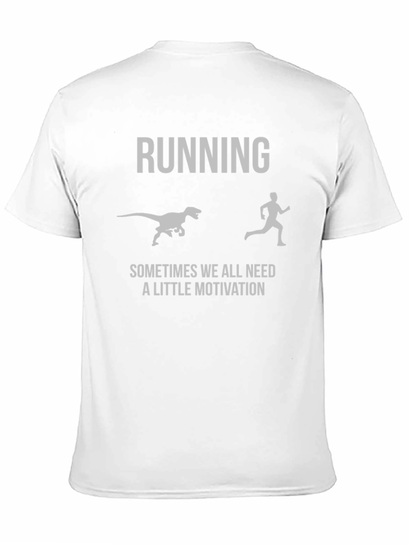 Running Motivation T-Shirt - Dinosaur Chase Graphic Tee