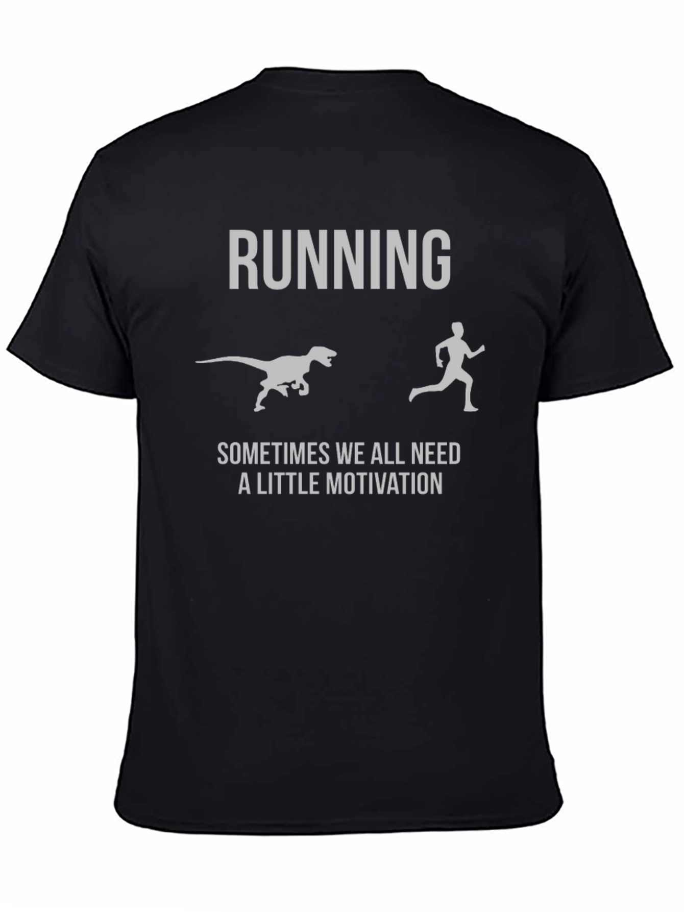 Running Motivation T-Shirt - Dinosaur Chase Graphic Tee
