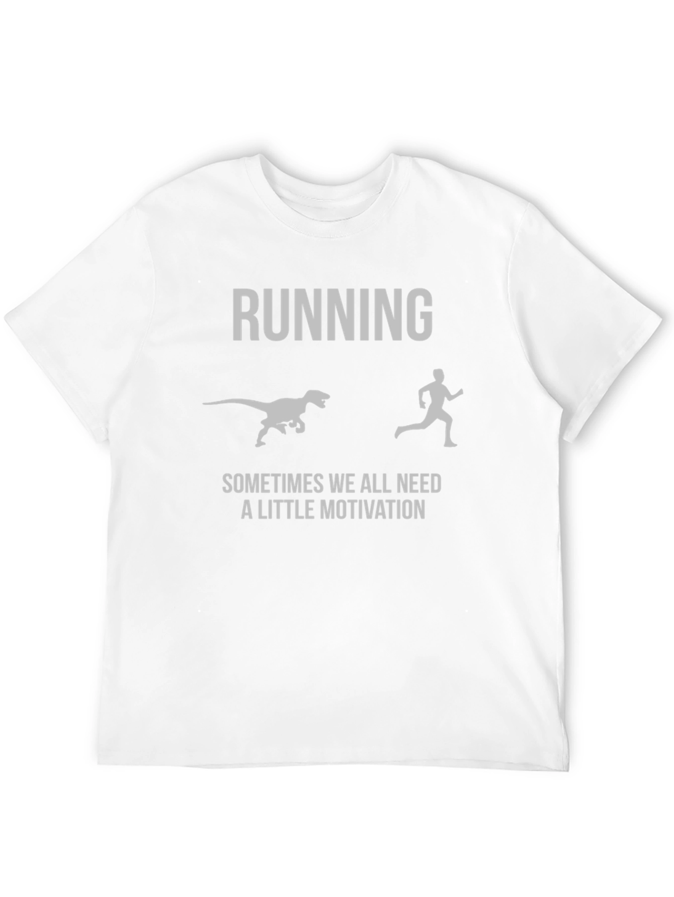 Running Motivation T-Shirt - Dinosaur Chase Graphic Tee