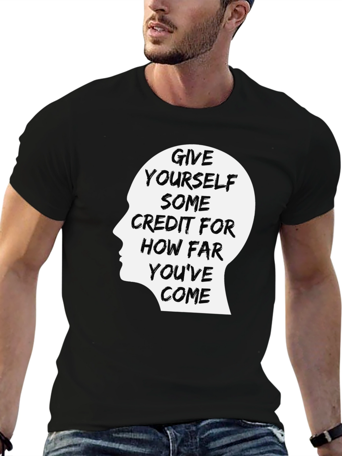 Motivational Graphic Tee - Give Yourself Some Credit