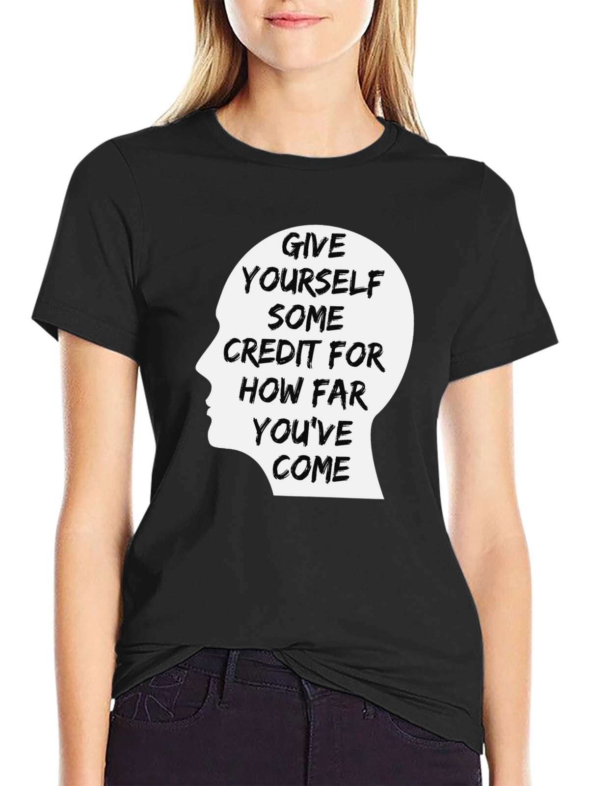 Motivational Graphic Tee - Give Yourself Some Credit