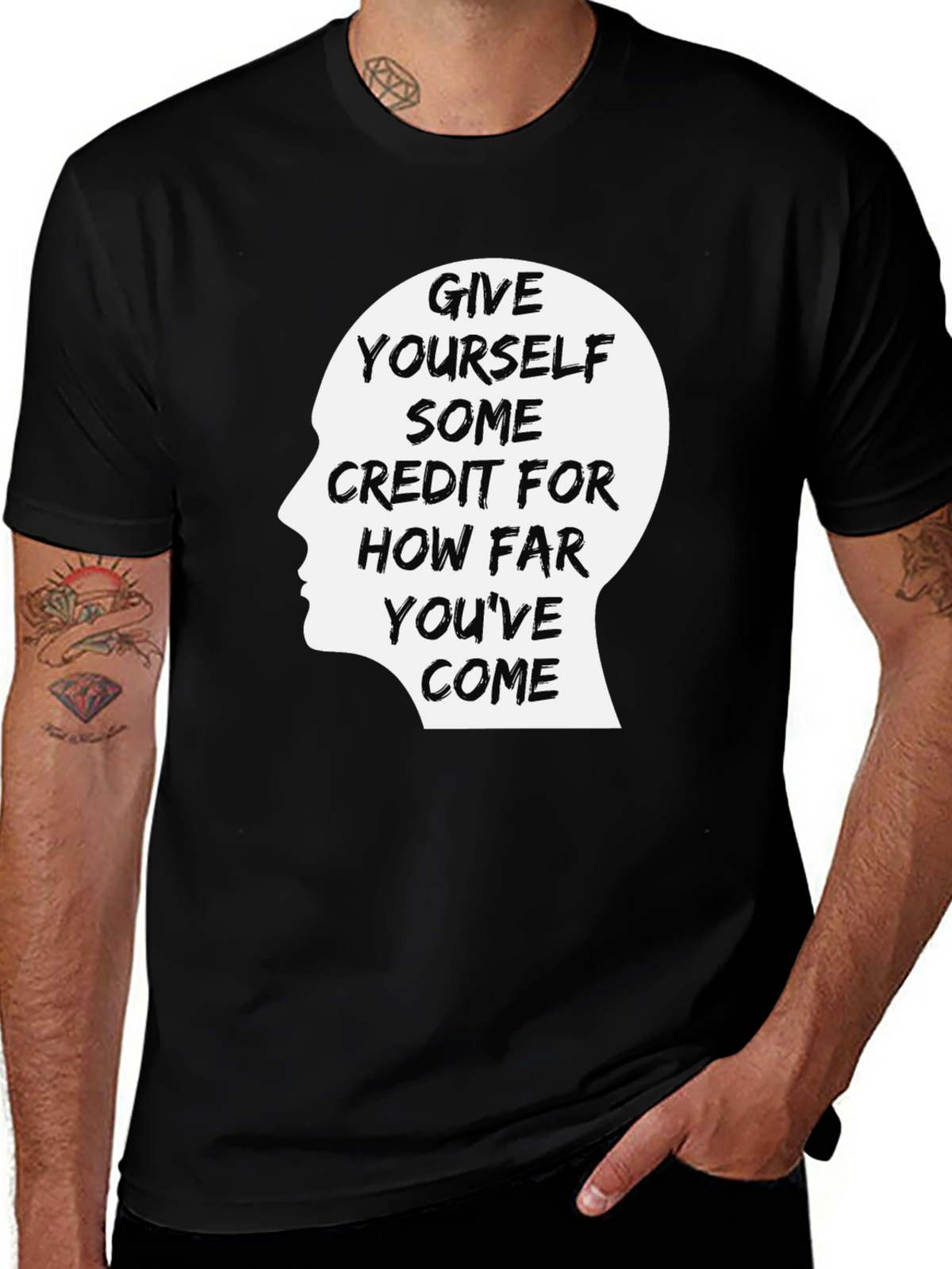 Motivational Graphic Tee - Give Yourself Some Credit