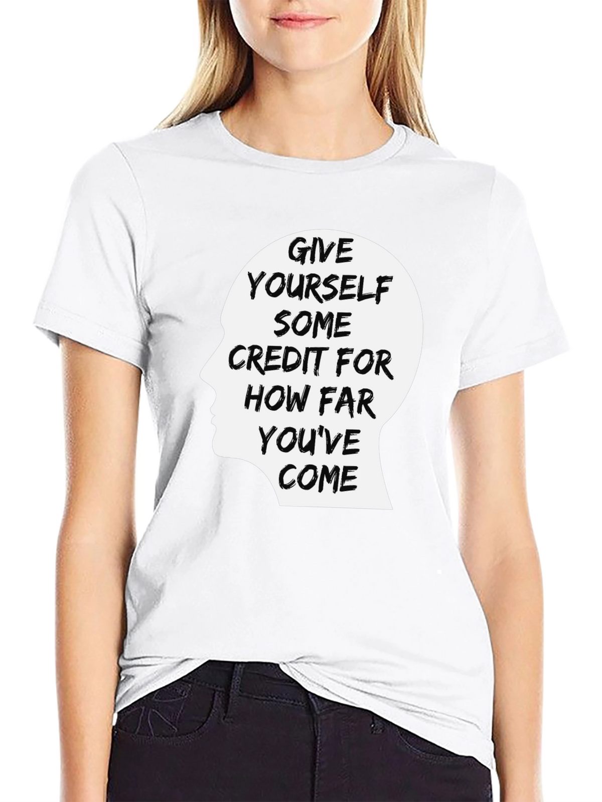 Motivational Graphic Tee - Give Yourself Some Credit