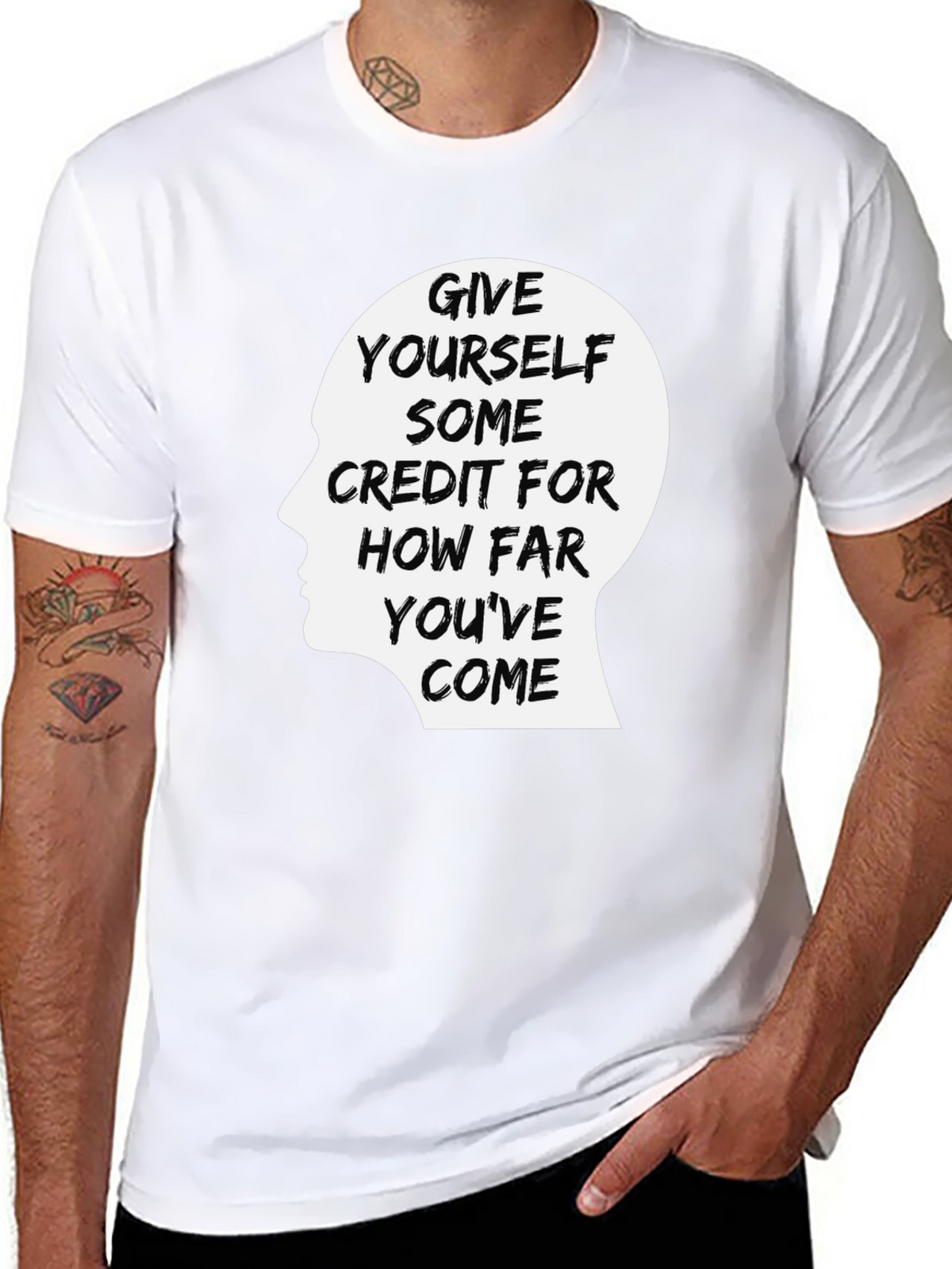 Motivational Graphic Tee - Give Yourself Some Credit