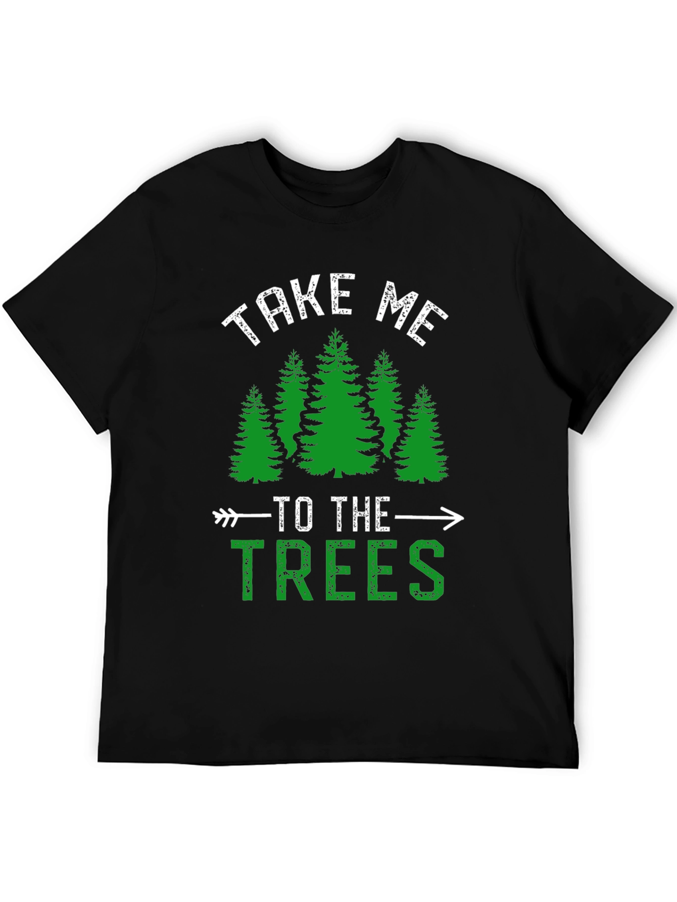 Take Me To The Trees Graphic Tee - Black