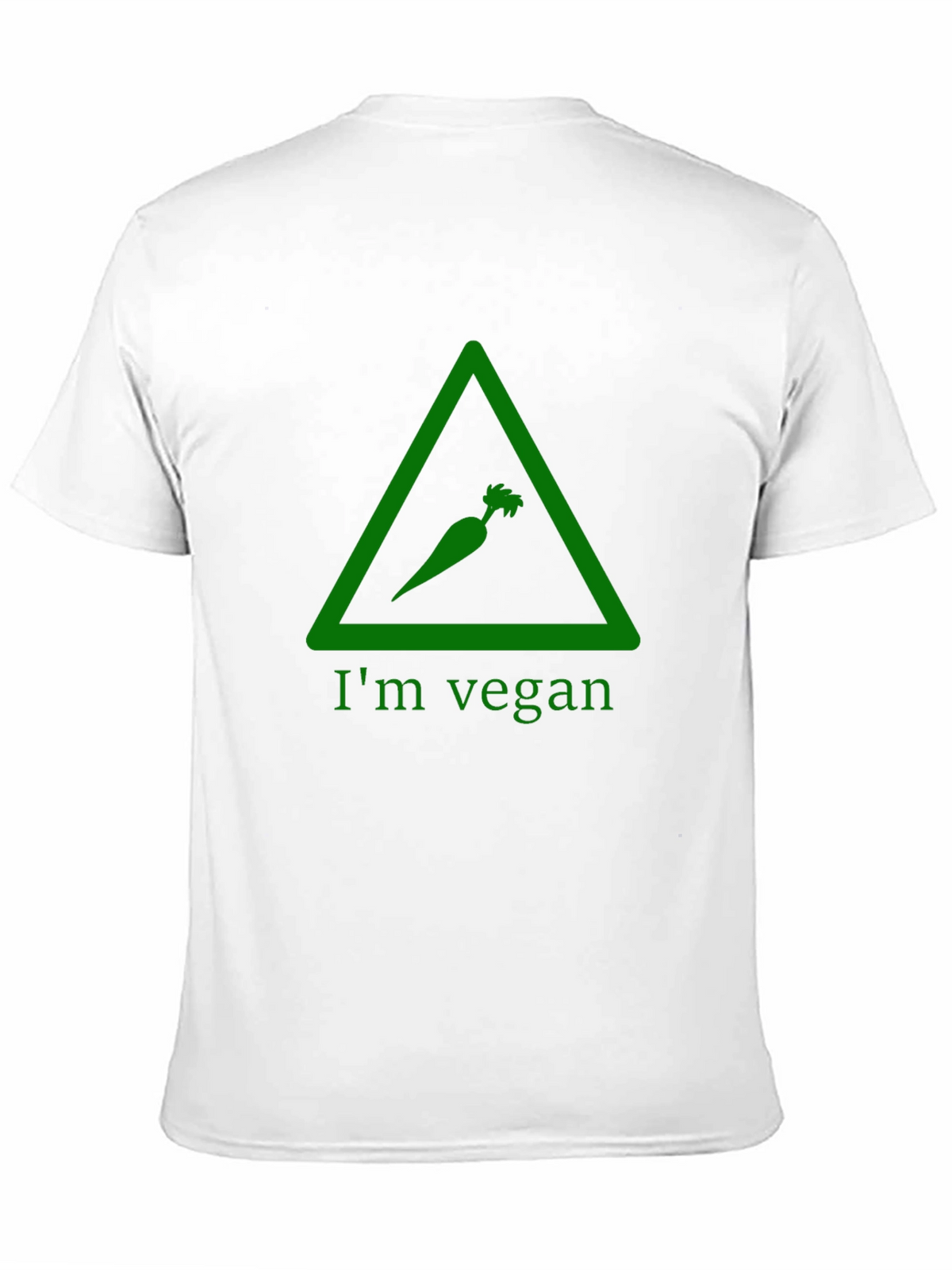 Im Vegan T-Shirt - Green Carrot Triangle