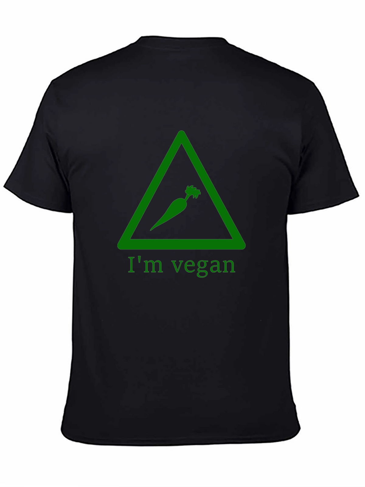 Im Vegan T-Shirt - Green Carrot Triangle