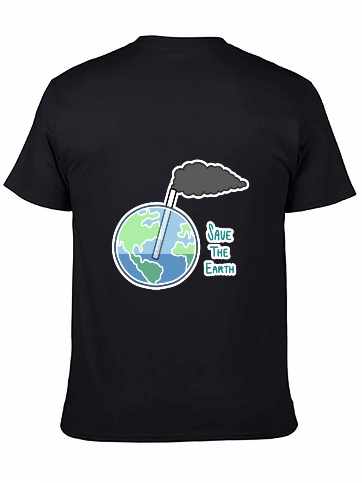 Save the Earth Graphic Tee - Black