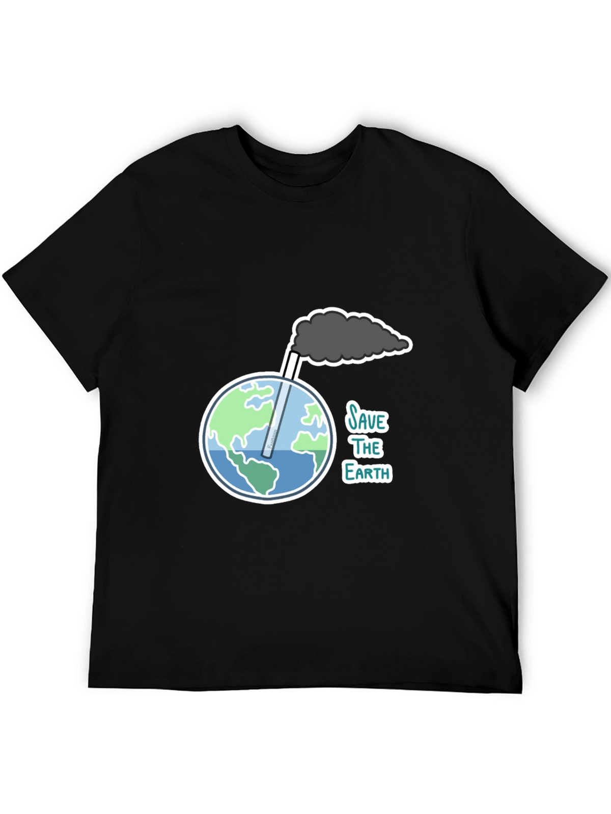 Save the Earth Graphic Tee - Black