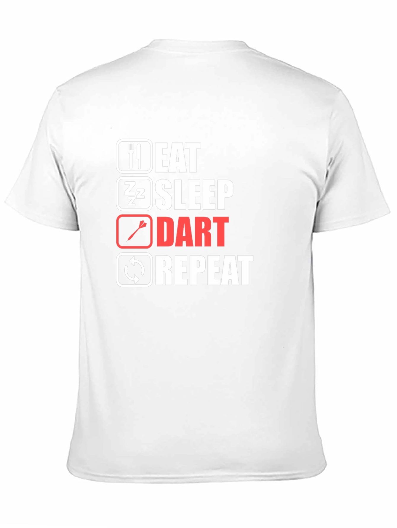 Eat Sleep Dart Repeat Black T-Shirt