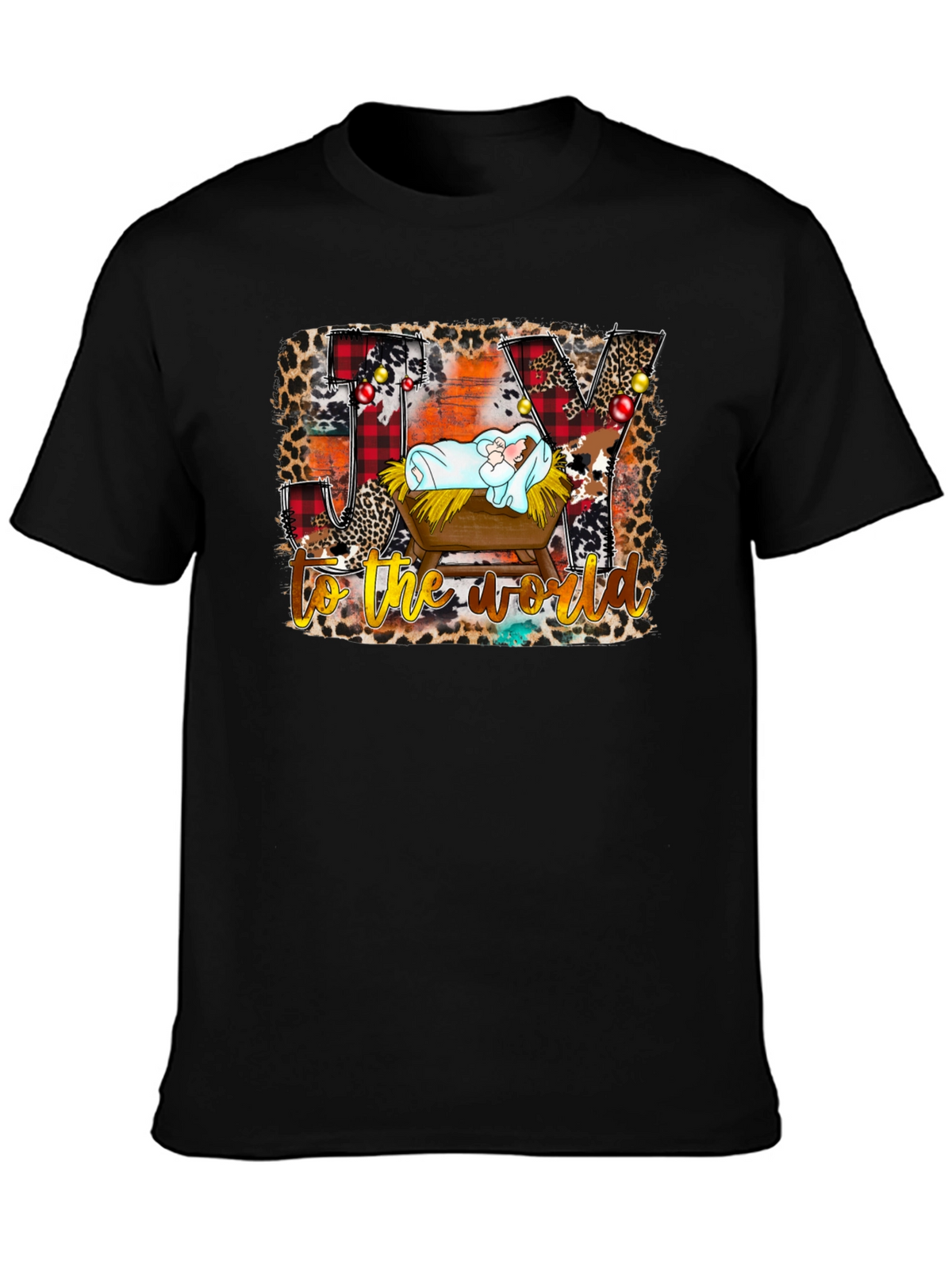 Joy to the World Nativity Christmas T-Shirt