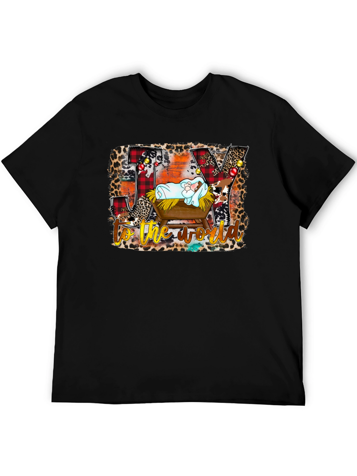 Joy to the World Nativity Christmas T-Shirt